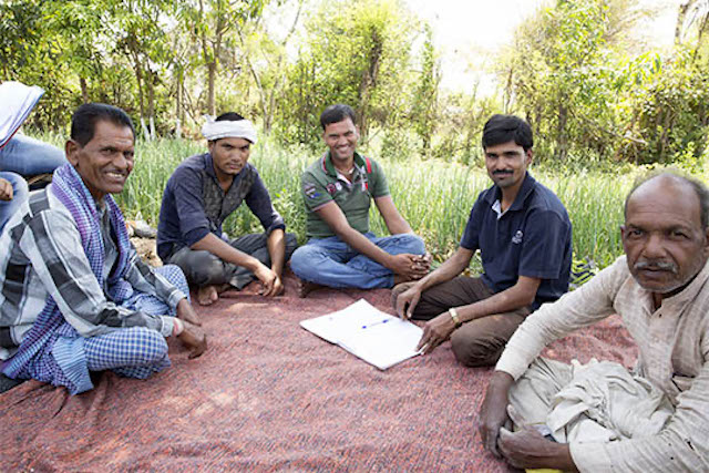 TechnoServe farming training session in India