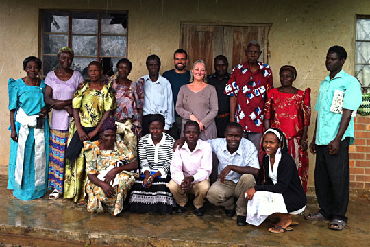 Jon Miller and Lucy Parker in Uganda