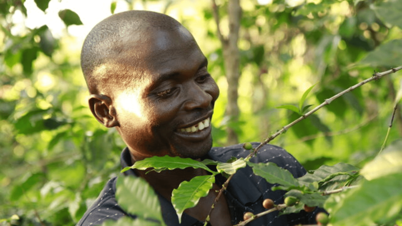 Emmanuel, a Rwandan coffee farmer