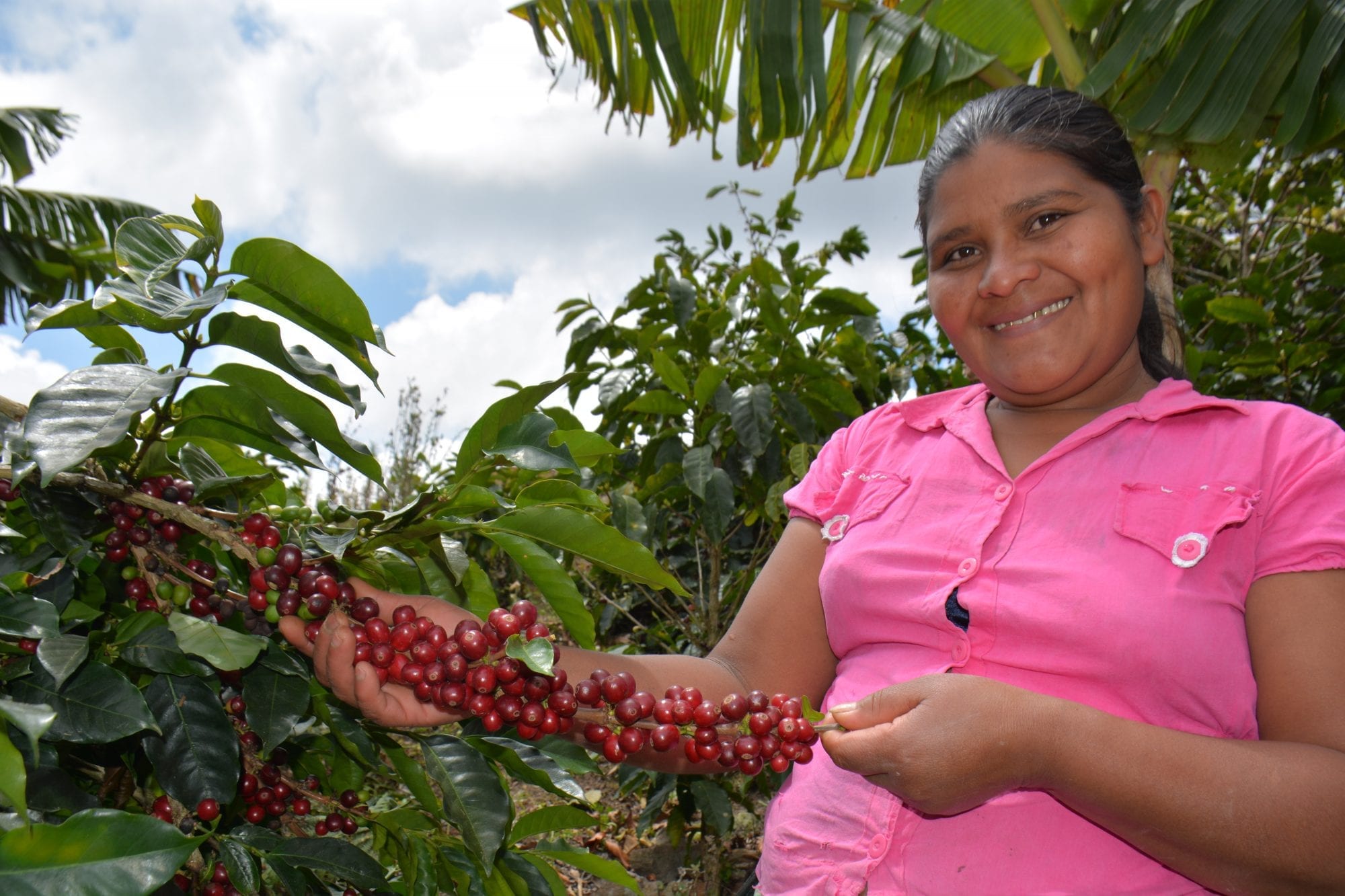 Reyna Garcia is a coffee farmer in Honduras