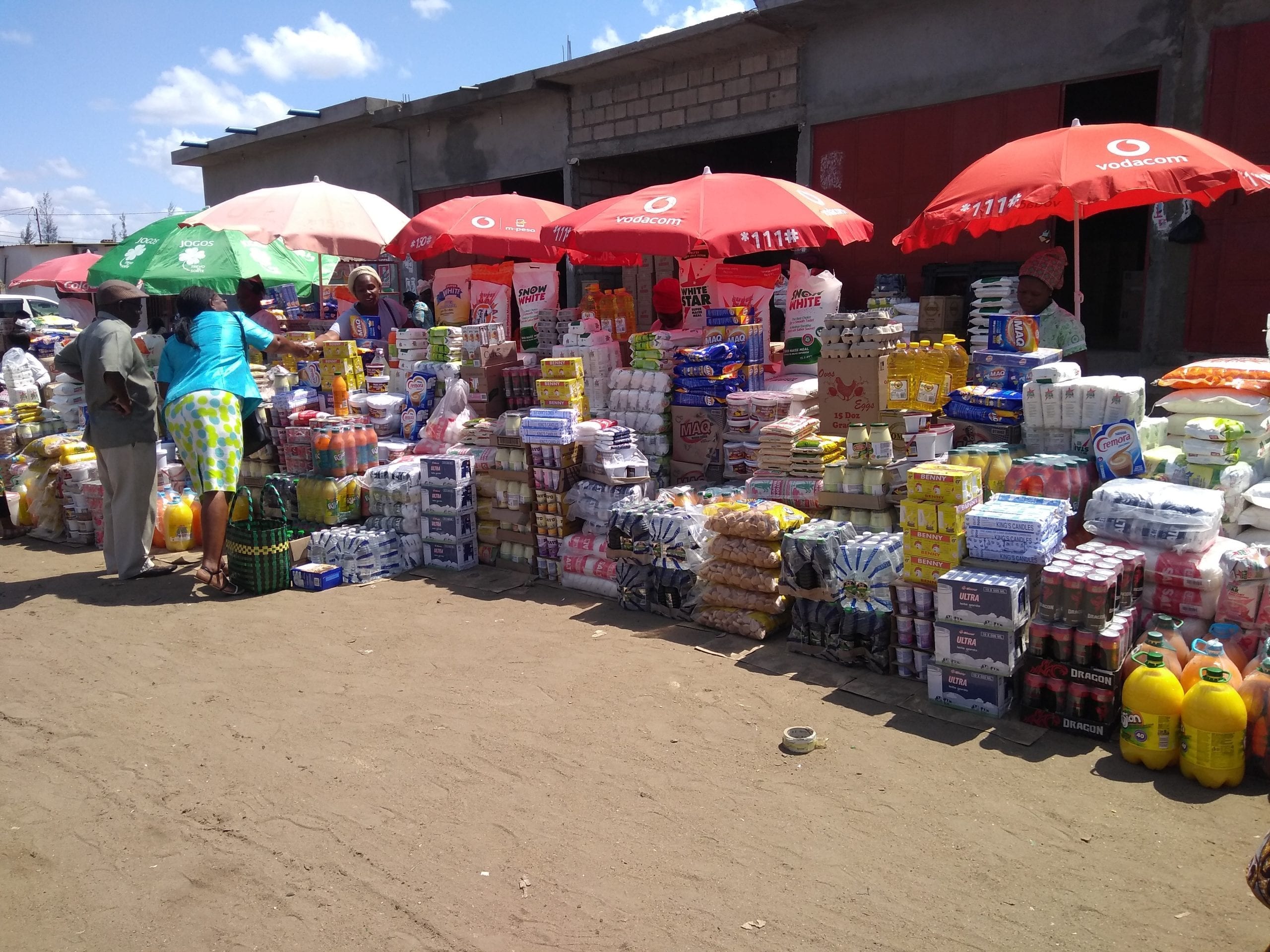 A market in Mozambique