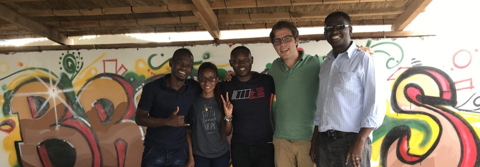 TechnoServe Fellow with team in Zambia working on food security and malnutrition initiatives