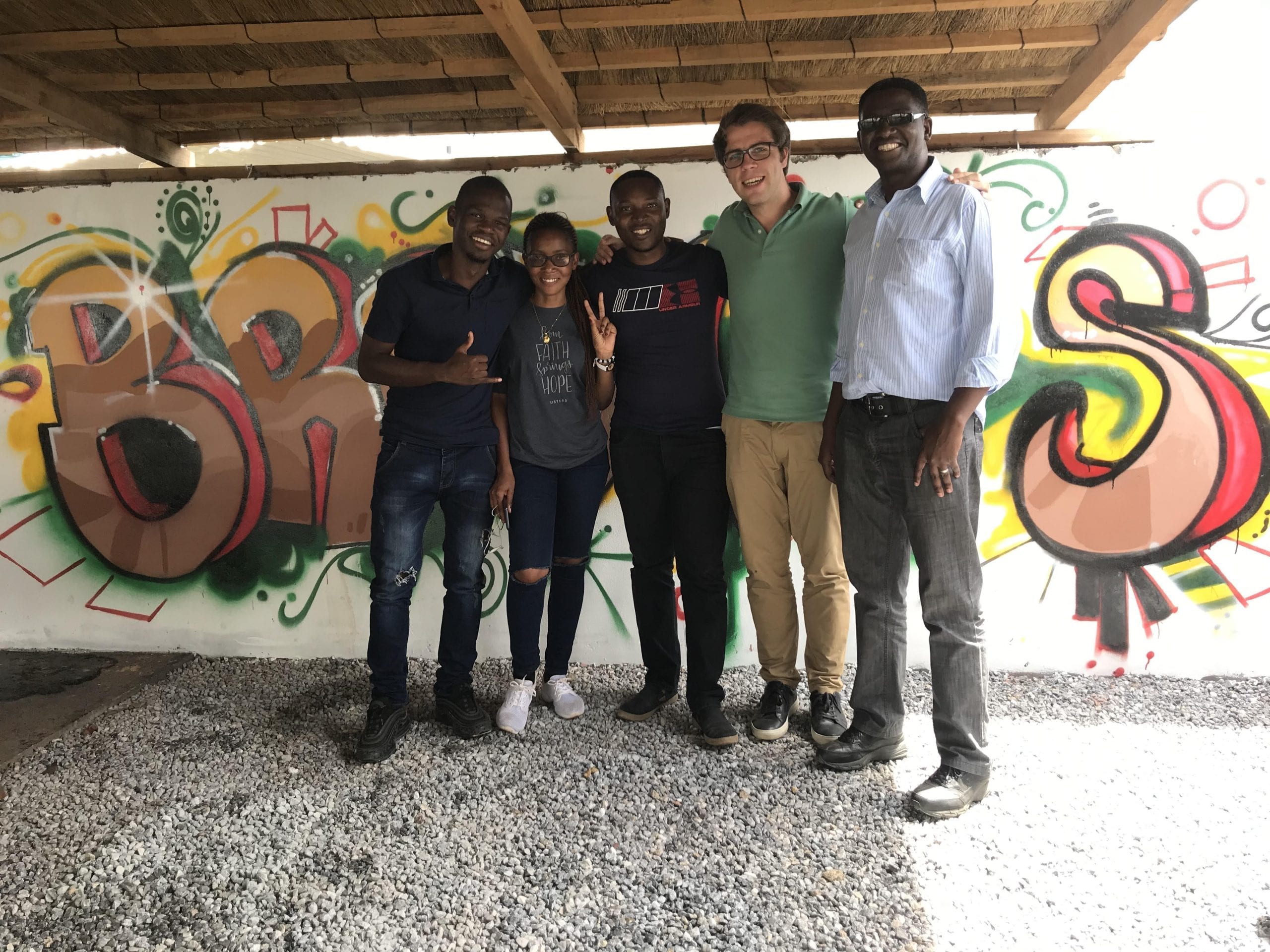 TechnoServe Fellow with team in Zambia working on food security and malnutrition initiatives