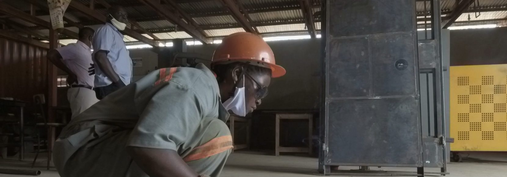 Moureen Nakisozi, a woman excelling in a field often dominated by men, practices her welding skills outside of Kampala, Uganda
