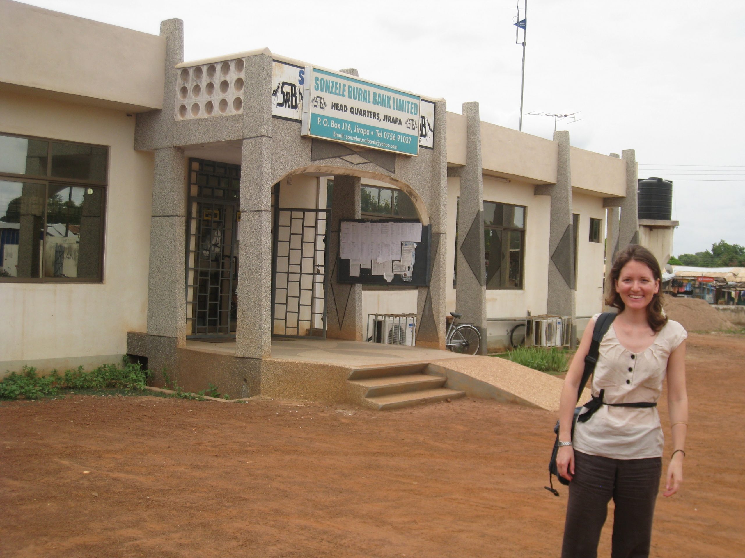 Photo of Julia Podevin, a former TechnoServe Fellow who worked in Ghana in 2011.