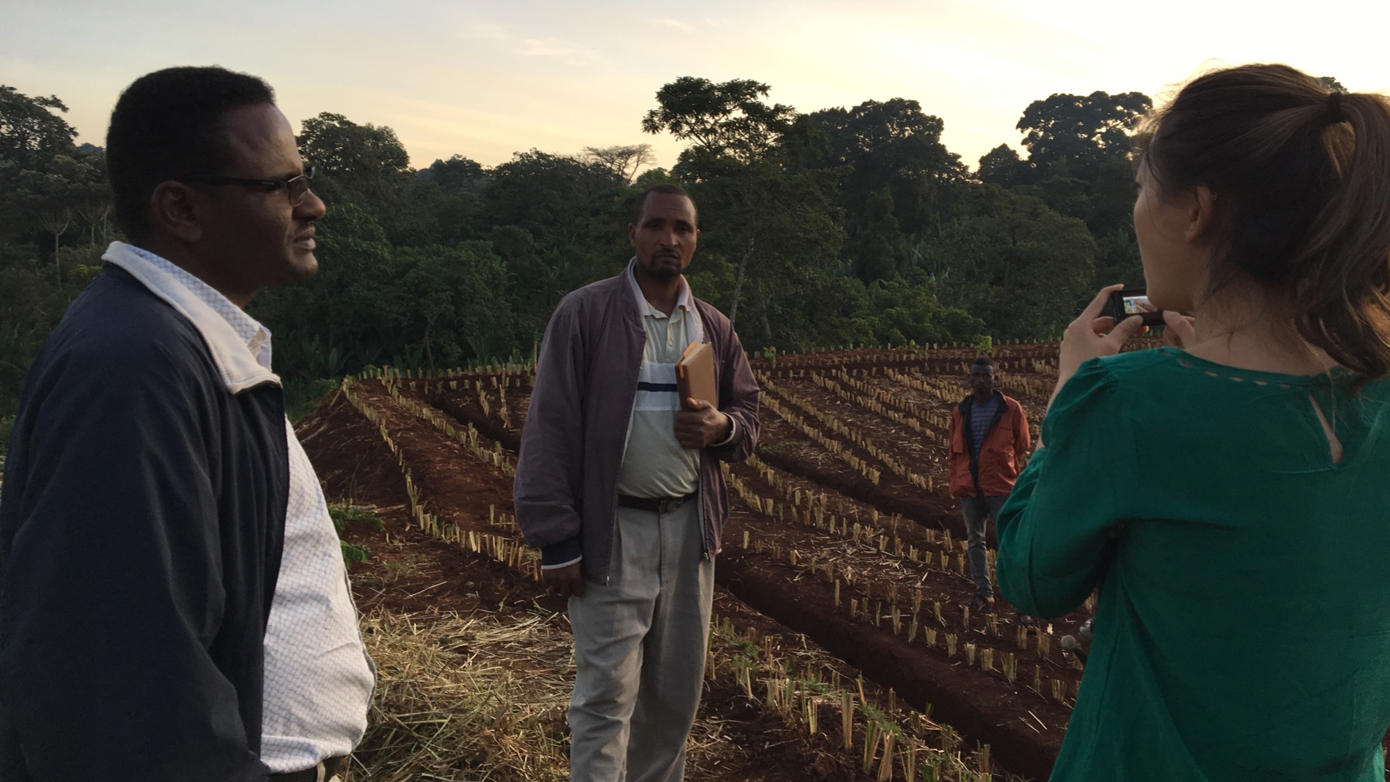 Photo of Ariana Day Yuen in Ethiopia. Ariana started an agroforestry enterprise after serving as a TechnoServe Fellow.