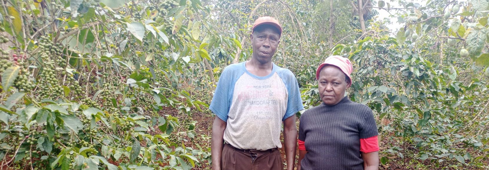 James and Lucy in their coffee farm