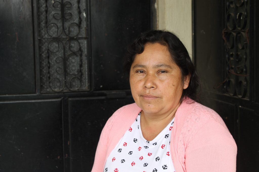 Rural woman farmer, Lesbia Ludia Juárez, in Guatemala.