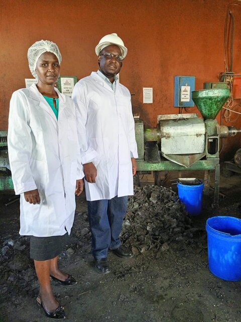 Zenny Mumba and Ackim Wamundila own Wachi Milling in Zambia. They used TechnoServe's Gender Responsive Diagnostic (GRD) tool.