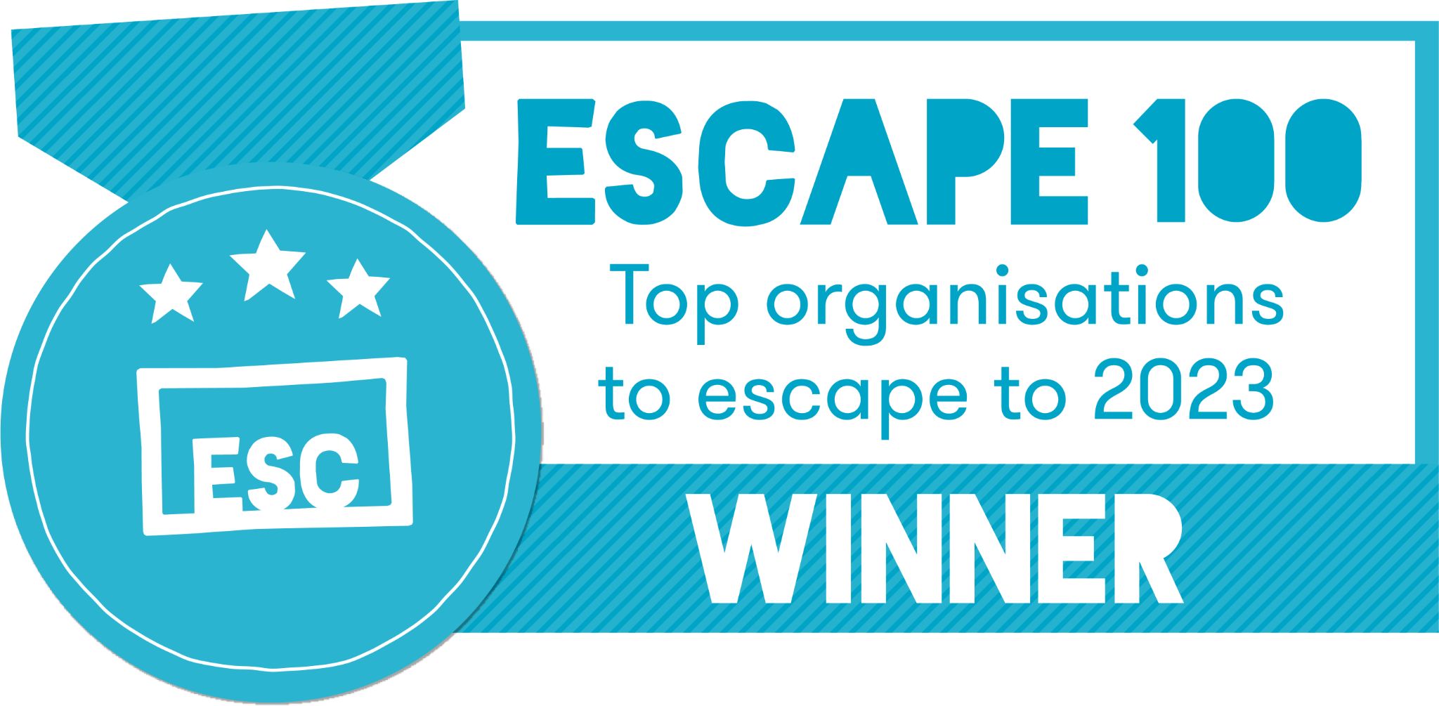 Escape 100 Winner logo