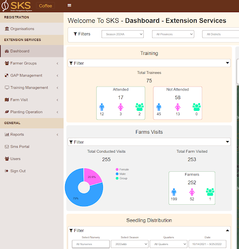 A screenshot of the DFEMS app.